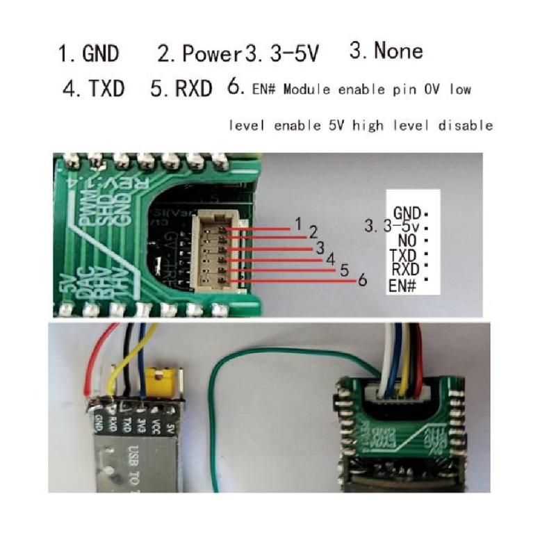 1200M long distance  laser ranging speed sensor serial range finder TTL level for Drone industrial development