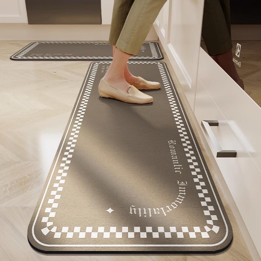 Kitchen Floor Non-slip Mat Water-absorbing Oil-absorbing Diatom Mud Floor Mat