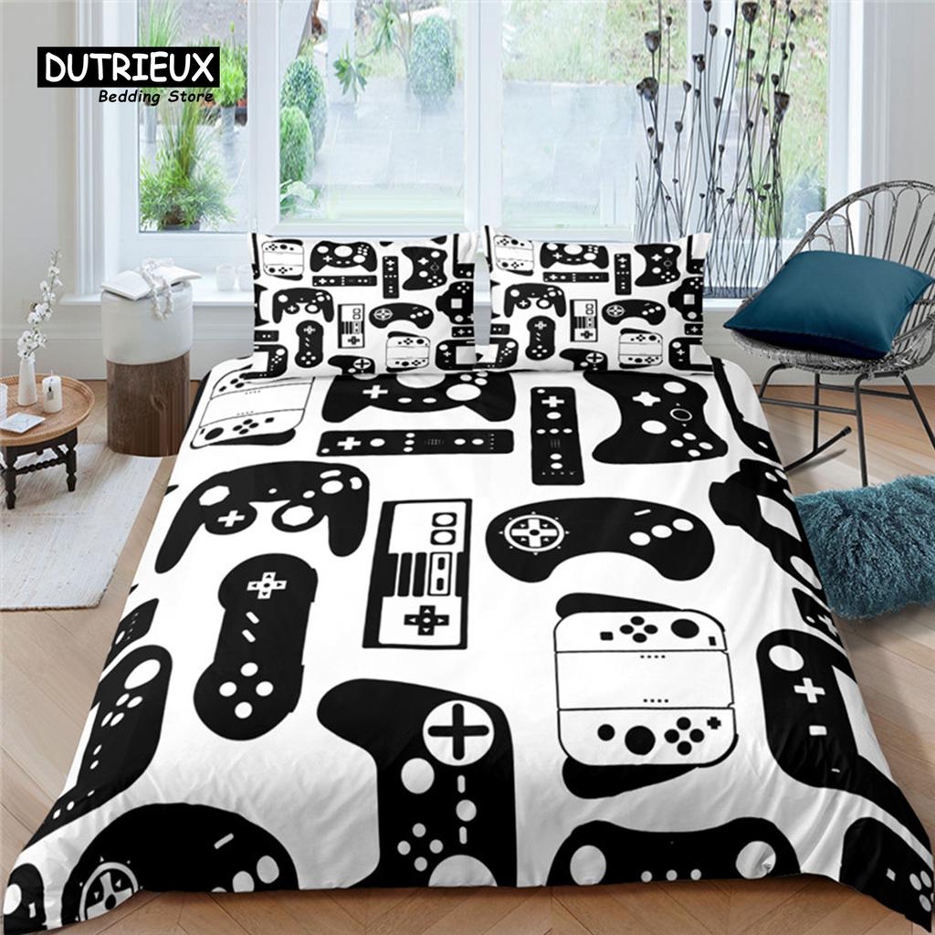Home Living Luxury 3D Game Controller Bedding Set Comfortable Duvet Cover Set Kids Bedding Set Queen and King EU/US/AU/UK Size