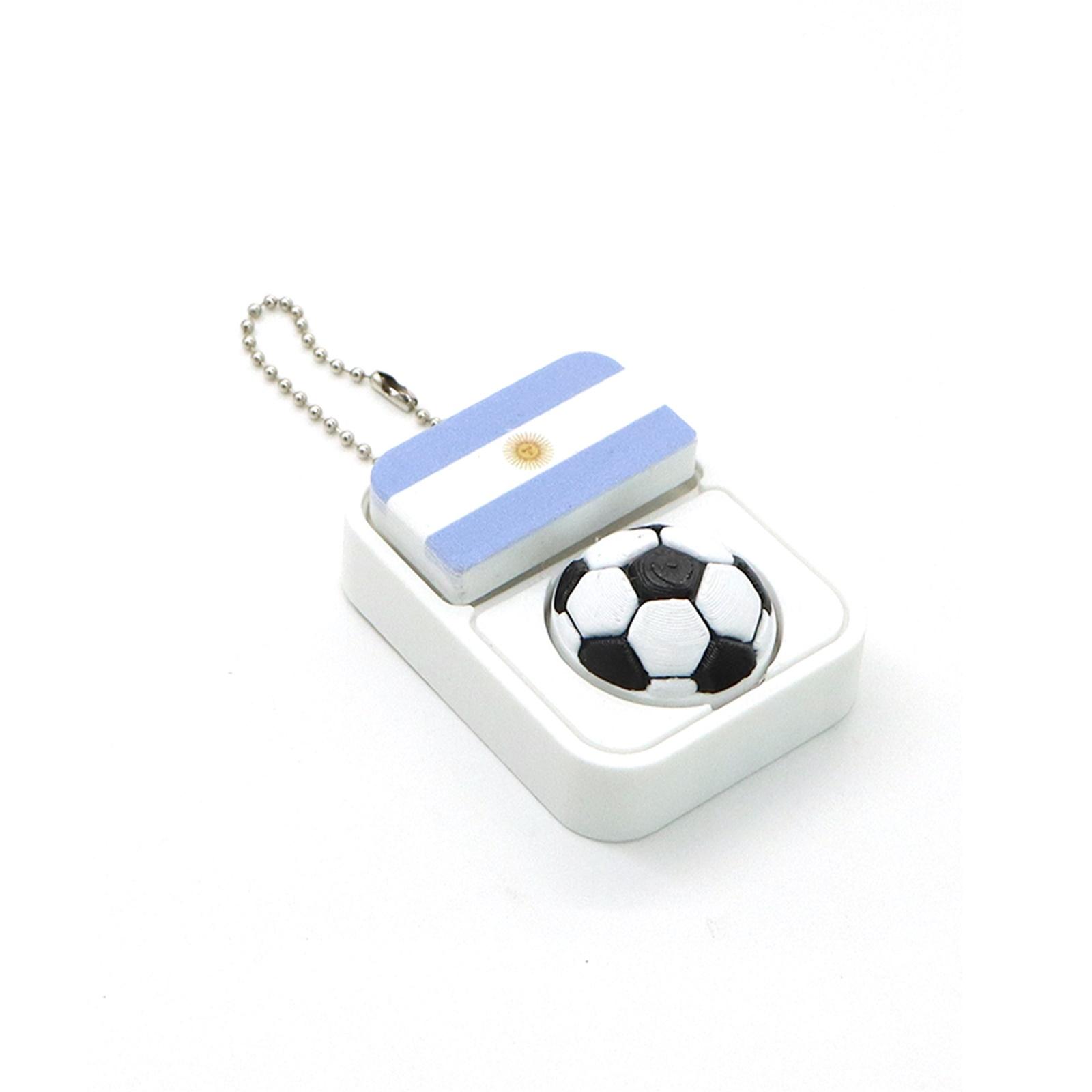 

Football Clicker Flag Keychain — Cross-Border Souvenir And Stress-Relief Toy For Football Fans One Size