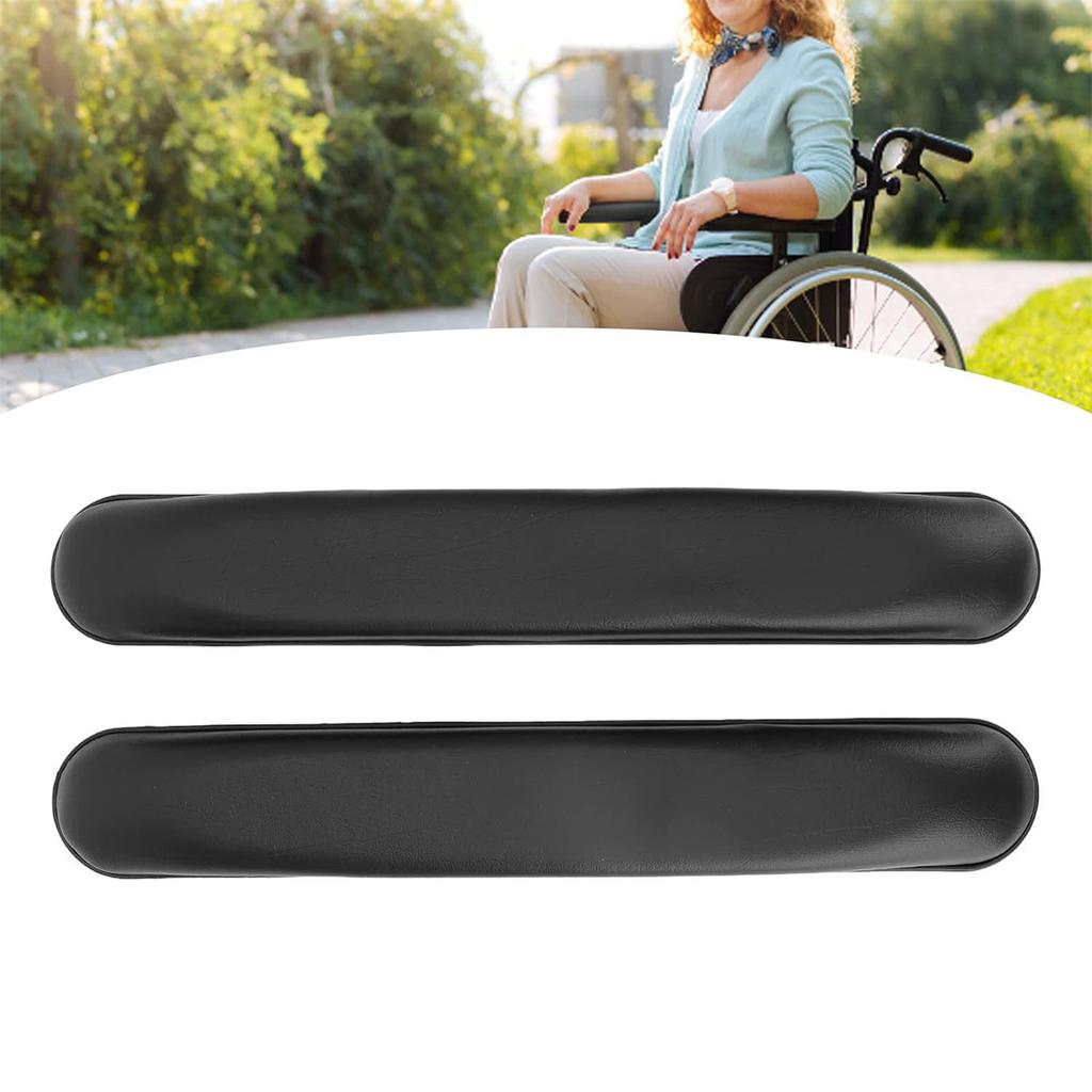 1 Pair Wheelchair Armrest Cushion Universal Waterproof Wear-resistant Scratch Resistant Wheelchair Armrest Ergonomic Design