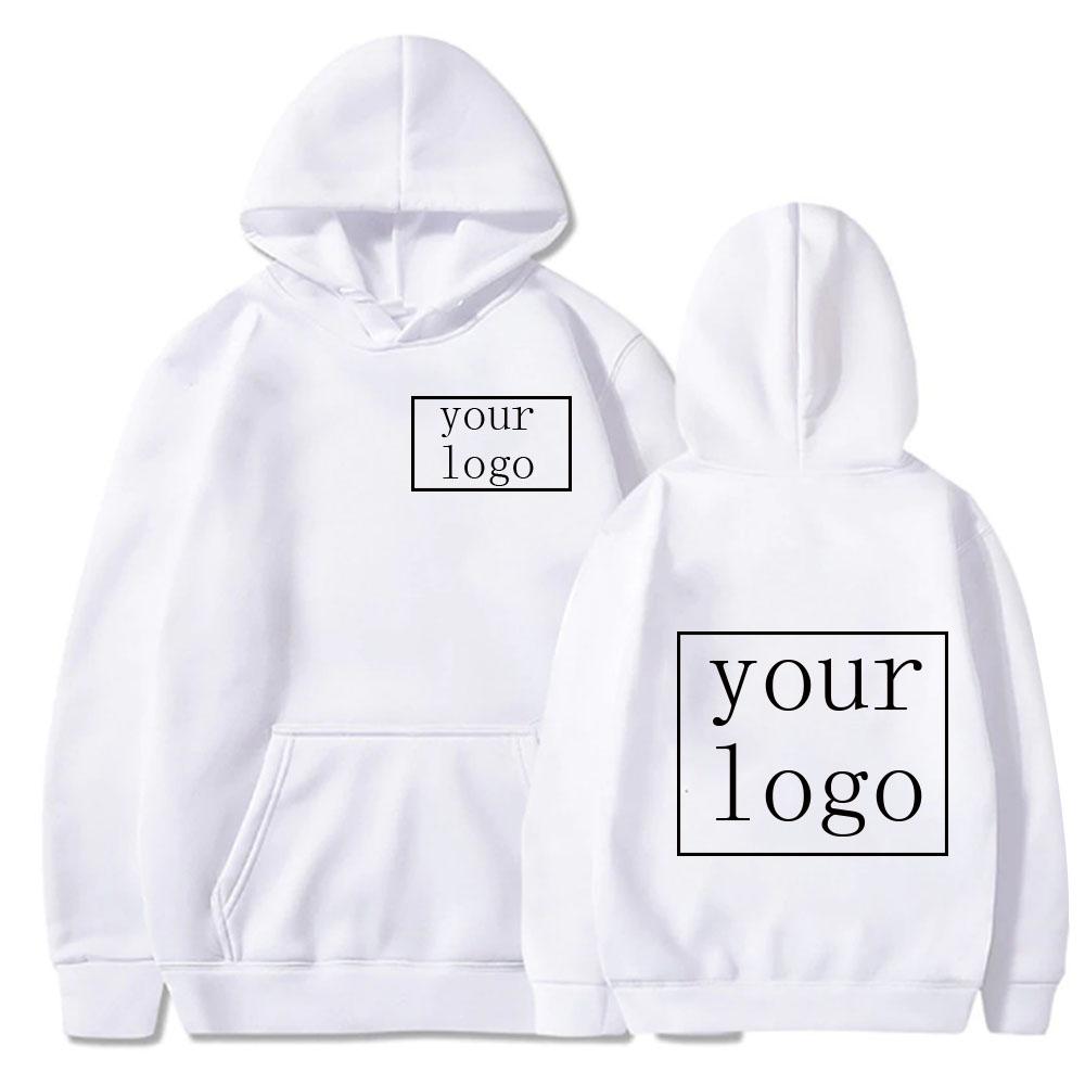 Benutzerdefiniertes Muster Ihr Logo Druck Hoodies Männer Frau Übergroßer Hoodie Kapuzenpullover Harajuku Pullover Unisex Trainingsanzug Kleidung