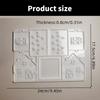 Flexible Sturdy Silicone Epoxy Resin Castes Mold Christmas House Shaped Molds Accessory for Craft and Home Decoration