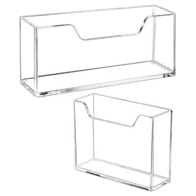 Clear Acrylic Napkin Organizers Stand With Space Saving Designs for Bathroom Kitchen Use