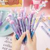 10Pcs/Lot Cute Cartoon Multicolor Ballpoint Pens Kawaii Unicorn Swan 3 Colors Pen Kids Writing School Stationery Office Supplies