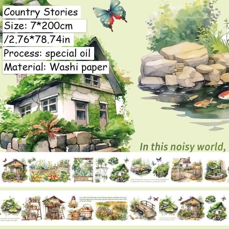 1 rotolo di nastro adesivo con tema ragazza in stile Hong Kong, manuale, scrapbooking, fai da te, decorativo, journaling, forniture