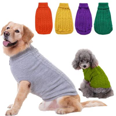 Pull d'hiver pour petits et grands chiens, couleur bonbon, vêtements pour chiens, chiot, chat, Chihuahua, tenues de bouledogue français