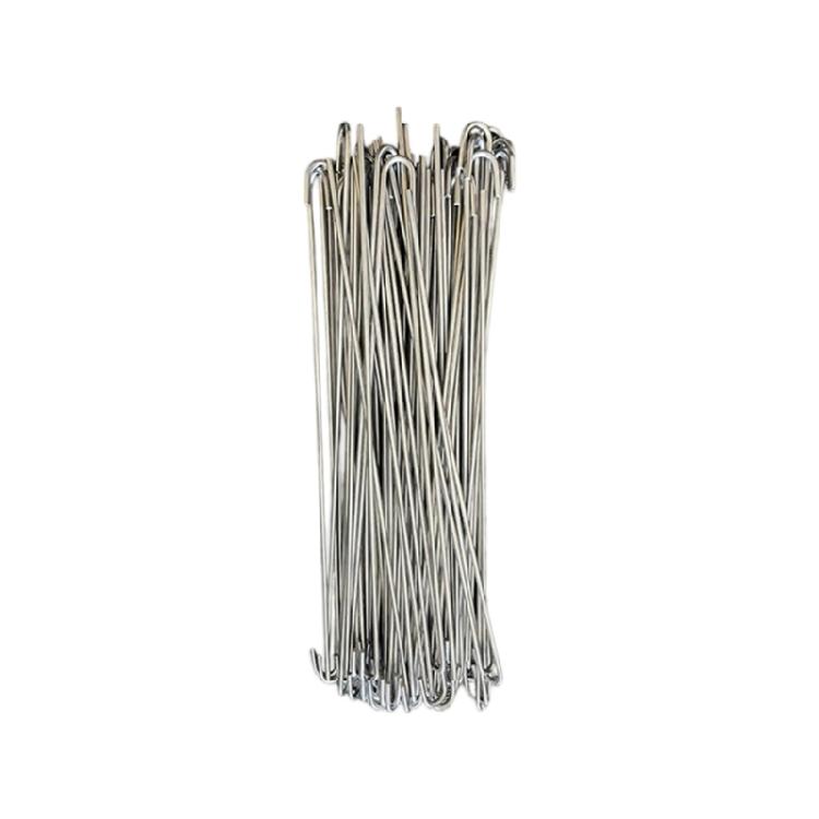 

100Pcs Flexible Steel Fence Connectors Easy Bend Stainless Steel Chain Link Fence Ties For Quick Garden Repair 6 inches