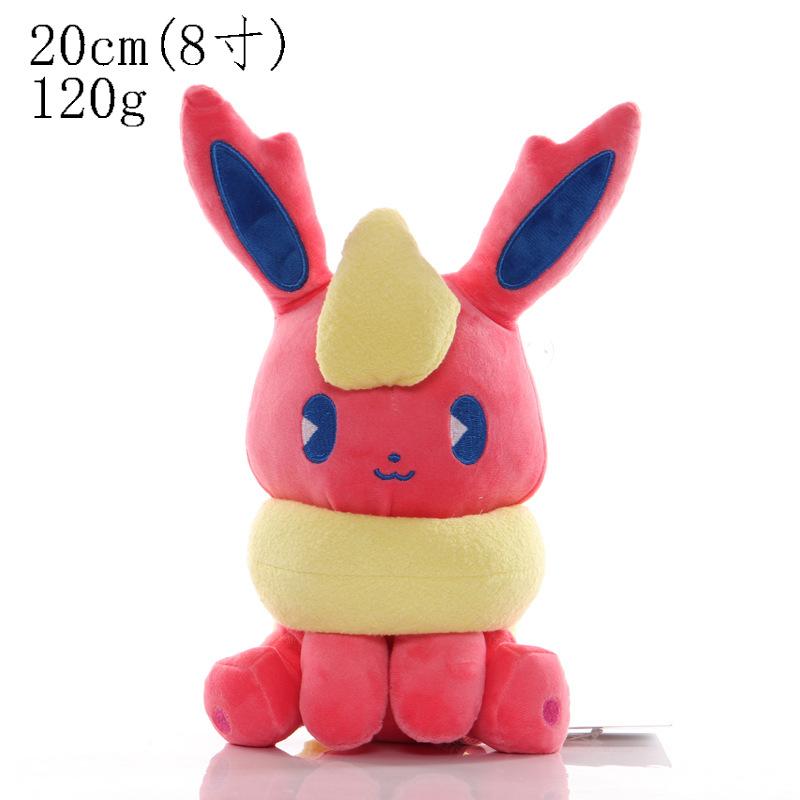 Eevee Family Peluche Plush Toy Pikachu Flareon Vaporeon Espeon Umbreon Leafeon Sylveon Stuffed Doll Hobbies Xmas Gift