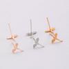 Dragon Statement Earrings Modern Ear Jewelry Woman Earring Stylish Studs Earring Copper Texture for Various Occasion