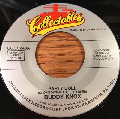 7inch Record BUDDY KNOX - Party Doll / Hula Love COL0240 Collectables US Rock Used