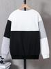 Teen Boys' Crewneck Color-Block Long-Sleeve Casual Sweatshirt