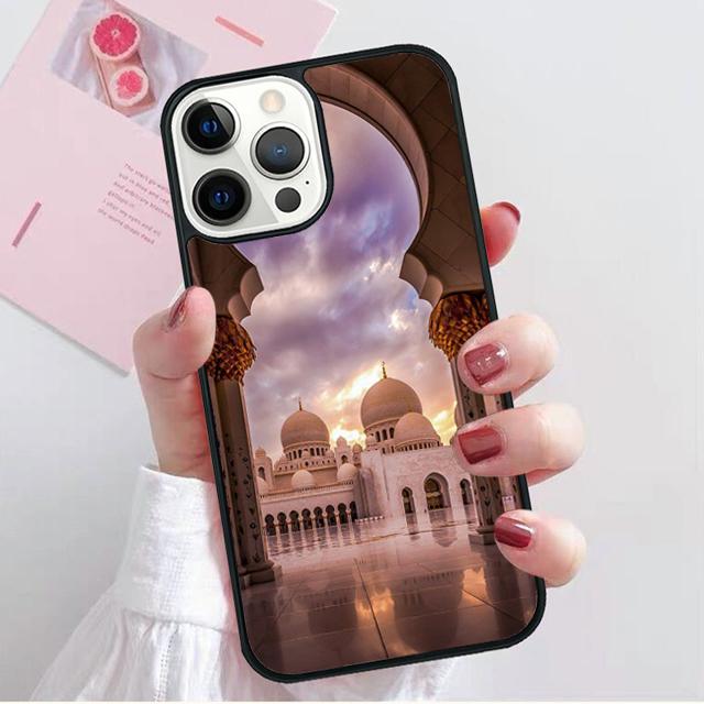 Islam Muslim Mosque Coque Shell For iPhone 17 Air 15 16e 14 13 12 Pro Max 11 Pro Max Plus Phone Case Cover