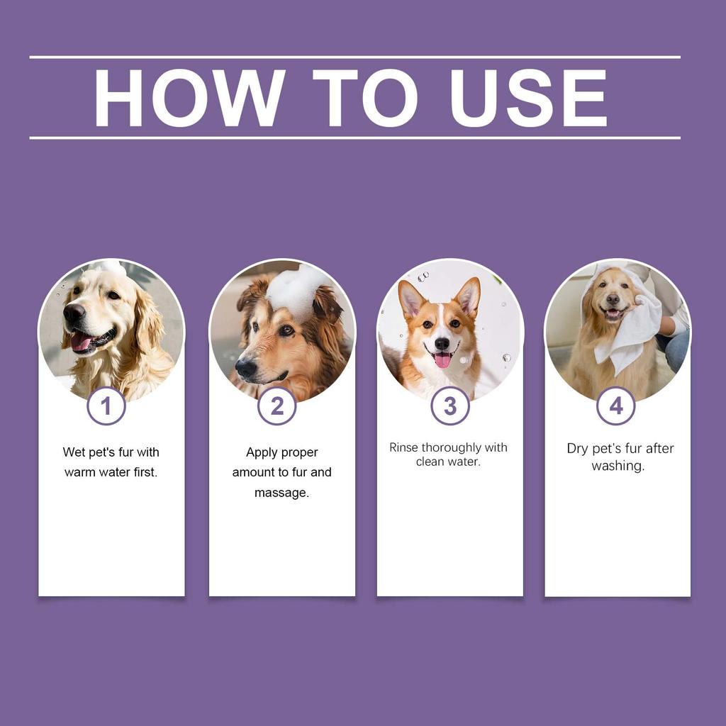 EelJoy 5-in-1 Pet Shampoo, Gentle Cleansing & Coat Care, Smooth & Shiny Fur, Lavender Scent, Shampoo for Cats & Dogs, 100g