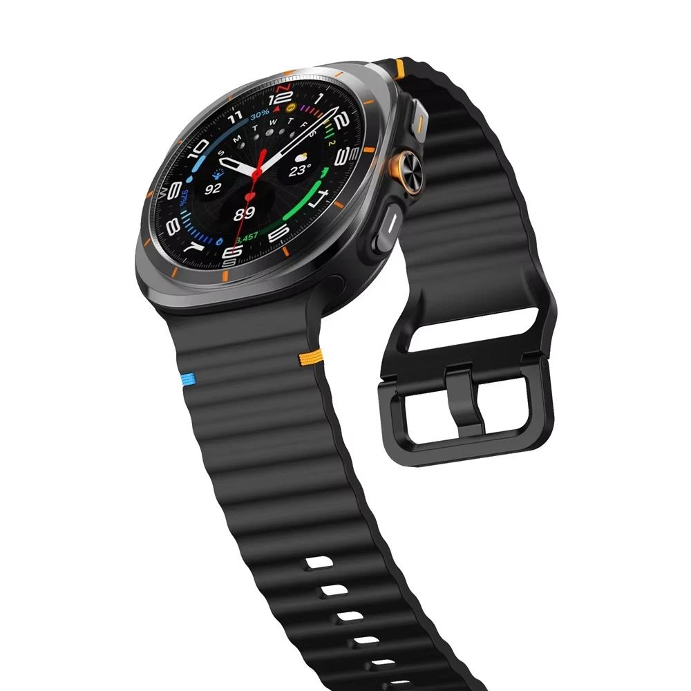 Band for Samsung Galaxy watch Ultra 47mm Accessories wrist belt Original Silicone sport bracelet correa Galaxy watch Ultra Strap