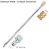 Pressure Washer Extension Wand Lance Total 32 Inch With 1/4 Inch Quick Plug Connect Stainless Steel Spray Rod