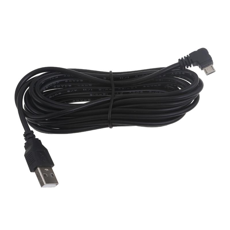 

3.5M Cord USB to Right Angles Micro USB, 90 Degree Micro USB Cable 11.5Ft Fast Charging Wire for Phone Tablets