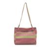 Contemporary Large Capacity Woven Tote Bag With Elegant Stitching Details Perfect For Casual Days
