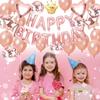 Glanvio Birthday Balloon Decoration Set Rose Gold Garland Confetti Balloons Party Celebration Anniversary Support Activity Unisex Cute Stylish