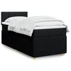 VidaXL Slatted Bed Base and Mattress Black 80x200 Cm Fabric 3289585