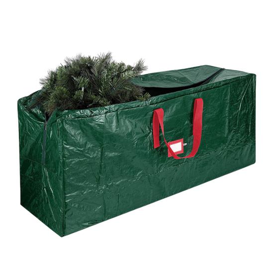 Christmas Tree Storage Bag Generous Capacity Waterproof Dustproof Reinforced Tear-Resistant PE Woven Tree Storage Organizer