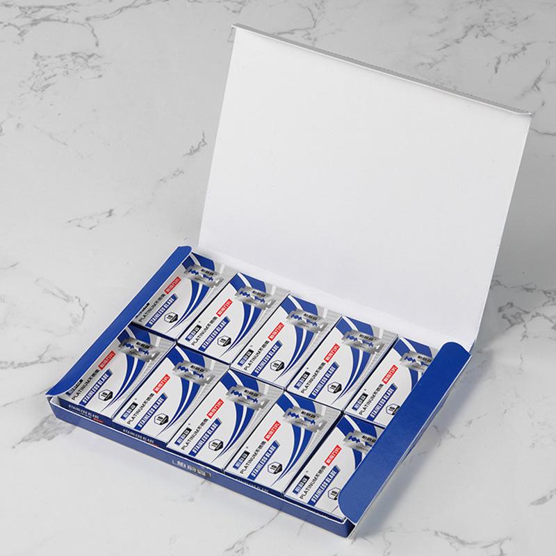 All-Metal Men's Double-Sided Manual Razor with Stand