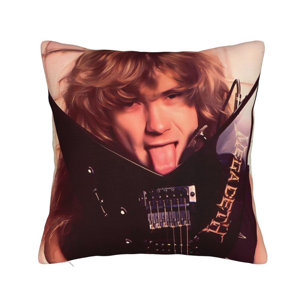 Megadeths Pillow Case MegaRock City Poster Comfy Pillow Cover For Sofa Car Home Decor Fashion Pillowcases