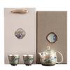 Chinese Enamel Gilt-Silver Teapot Covered Bowl Tea Cup Household Silver Plating Making Tea Kung Fu Tea Set