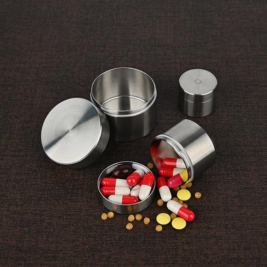 Pill Holder Rust Resistance Moisture-proof Widely Use Small Pocket Tea Box for Outdoor
