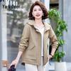 Yalu Women's Autumn Hooded Casual Zipper Jacket