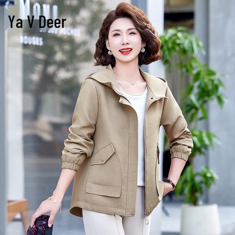 Yalu Women's Autumn Hooded Casual Zipper Jacket