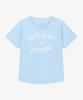Noseupeiseu Nt7Us31L White Label Women'S Half Dome Short Sleeve T-Shirt Light Blue