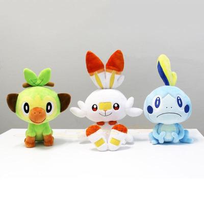 Sword and Shield Big Three: Monkey, Lizard, and Flame Rabbit Plush Dolls