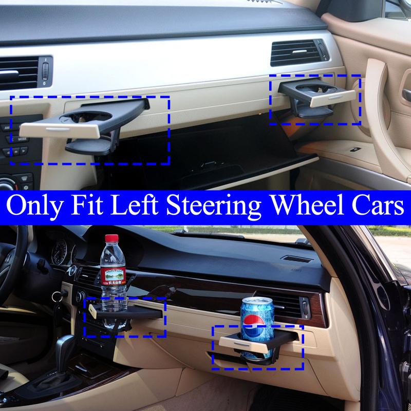 Black Beige Drink Cup Holder Left Driver Retractable Cup Holder For BMW 3 Series E90 E91 E92 E93 316 318 320 325 328i 2005-2012