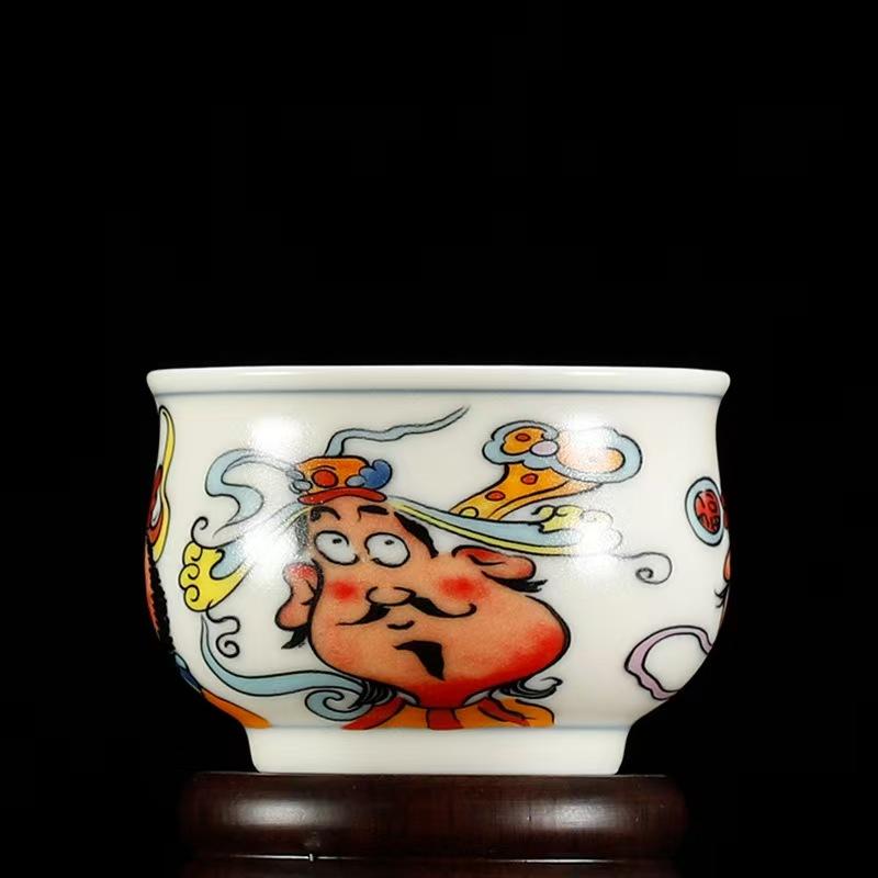 Čína estetická keramika porcelán neobvyklé šálky krásné ručně vyráběné pro kung fu Květinový tieguanyin oolong čaj