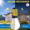 LED Camping Light, USB Charging Outdoor Tent Light with Clamp, Solar Lithium Battery, Do Not Change Color, Camping Flashlight