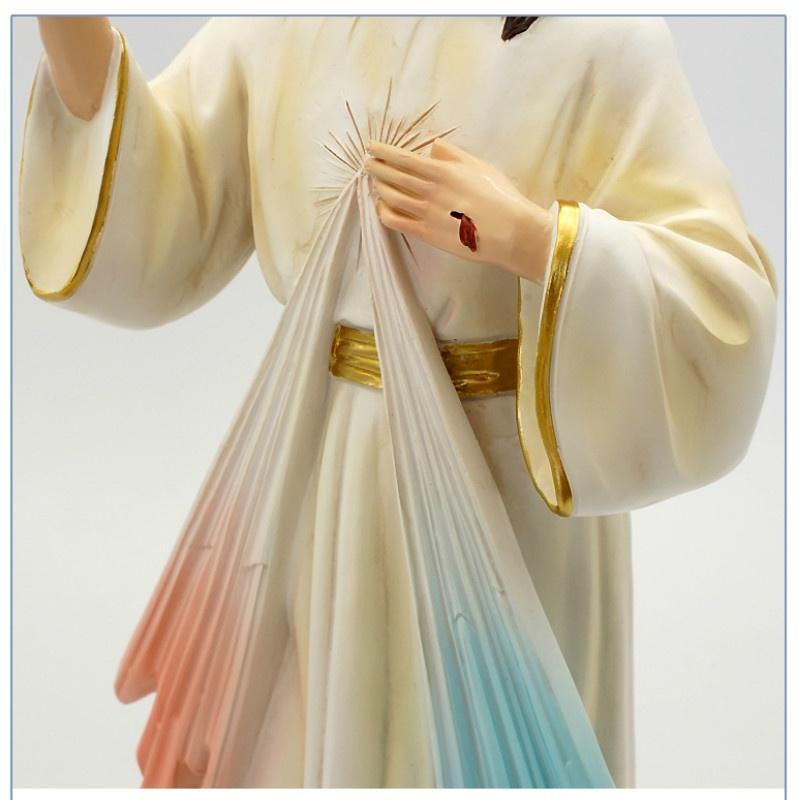 Statua Icona Resina Vergine Cristiana Nostra Signora Gesù San Antonio Figurine Cattolica Decorazione Casa Famiglia Decorazione Cattolica 30cm