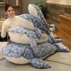 50cm Whale Plush Toy Blue Sea Animals Stuffed Toy Huggable Shark Soft Animal Pillow Kids Gift