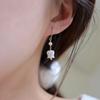 Lily of the Valley" Natural Shell Engraved Freshwater Pearl Earrings 14k Gold, Daily Wear Literary and Fresh Earrings