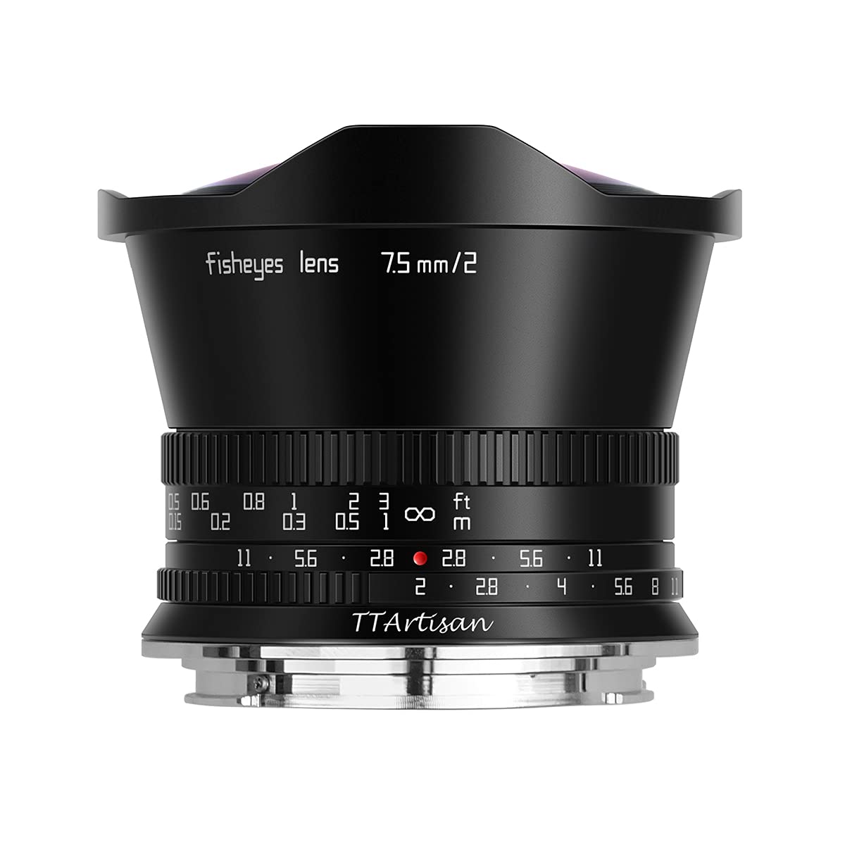 

TTArtisan MF F2 RF Mount Fisheye Prime Lens Compatible with Canon RF Fisheye Manual Compact and Lightweight for Mirrorless Ideal for Landscape and чорний