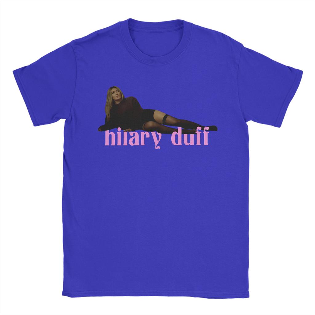 Hilary Duff The Girl Has Luck Unisex T Shirt Novelty Tee Shirt Short Sleeve Crewneck TShirts Pure Cotton New Arrival Tops