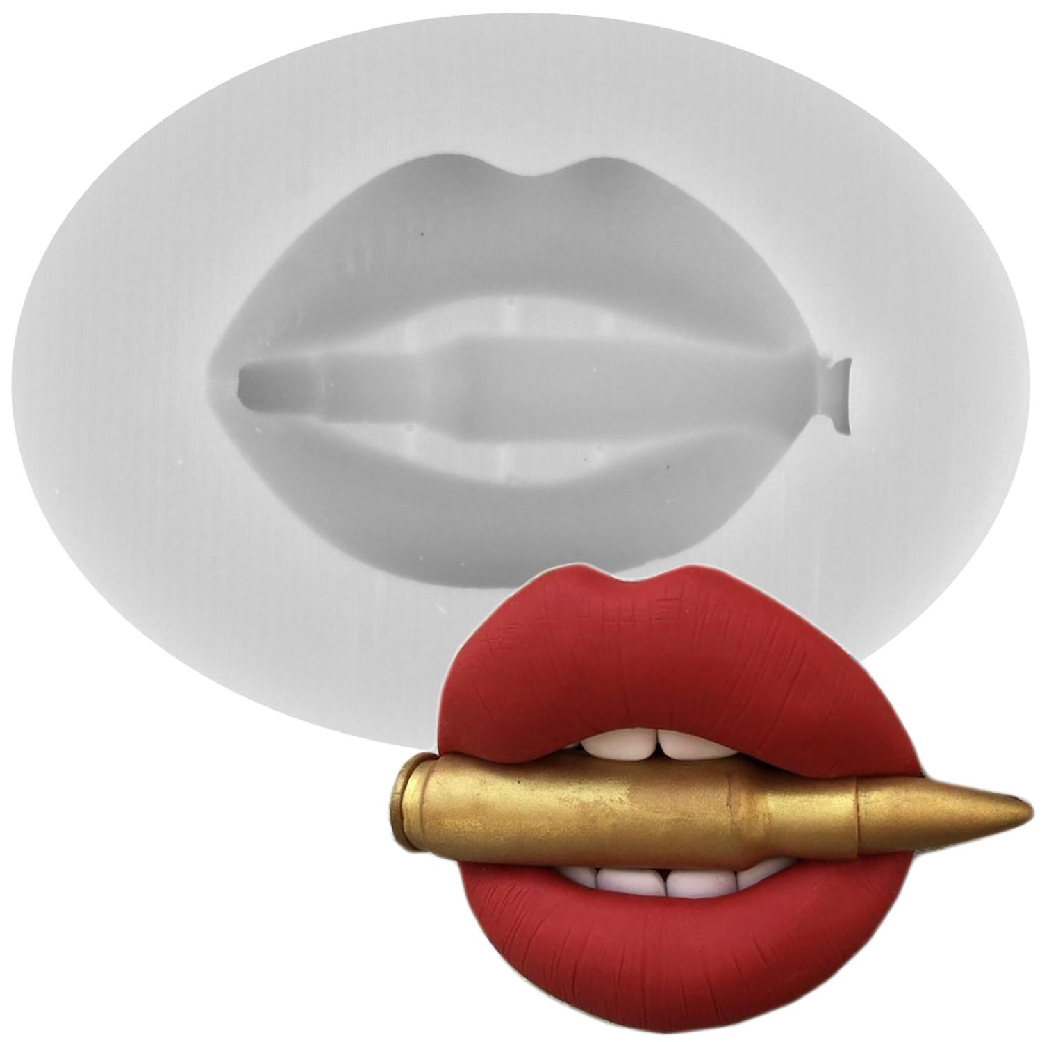 

Форма для губ силиконовая Коллекция поцелуев Формы для мастики Инструменты для украшения торта Топпер для кексов Конфеты Сахарная мастика Паста из жевательной резинки Полимерная глина серый