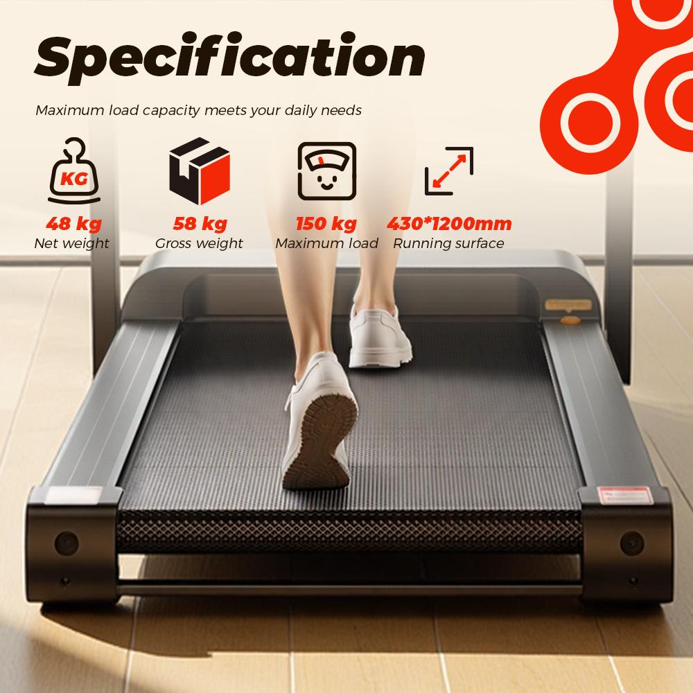 Formill FT62 Electric Treadmill With 4.0 Hp Brushless motor, automatic incline, shock absorption and space-saving design