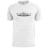 Mens Bismarck German Battleship Blueprint T Shirt