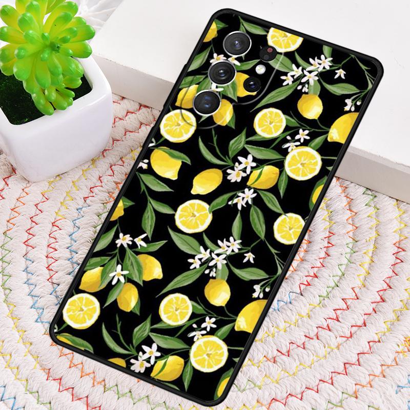 כיסוי טלפון קיץ טרופי פירות לימון TPU רך עבור Samsung Galaxy note 10 pro S26 S25 S24 S23 S22 Ultra Plus S21 FE S20