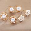 6 Pcs Fashion French Pearl Stud Earrings Set for Women Fashion Elegant Geometric Round Earring Banquet Daily Jewelry Gifts 2026