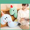 Birthday Hat Decor And Bow Heart Pattern Cartoon Snake Plush Toy Pillow For Girls Sleep And Relaxation