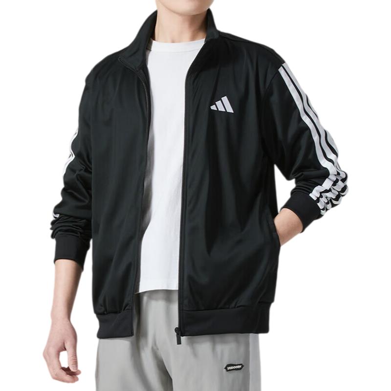Adidas Sportswear Fitness Training Running Exercise Casual Wear Knitted Jacket Top