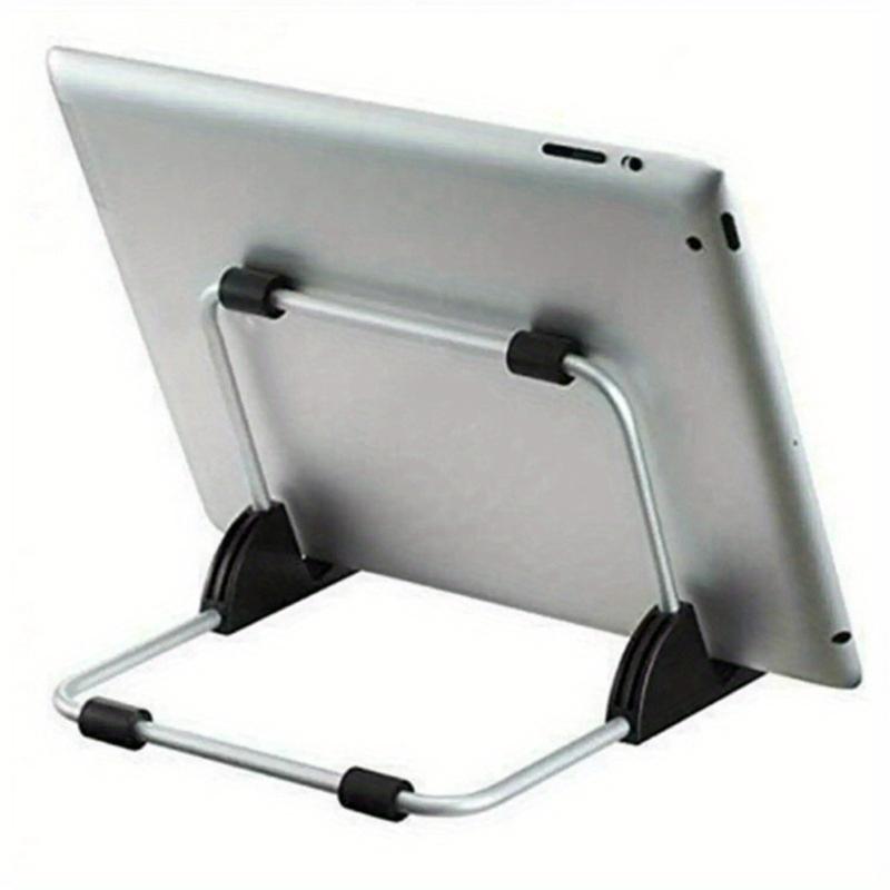 Aluminum Tablet Holder Angles Adjustable Tablet Stand Slip Resistant Base Foldable for Office Kitchen Travel Use