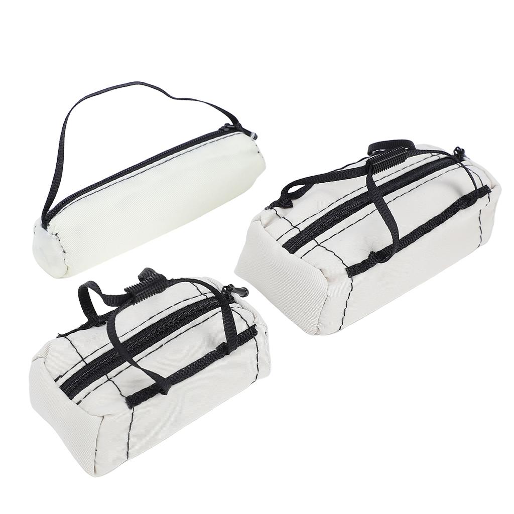 Simulation Decor Set, Includes Bags, Luggage Net, Fuel Tank, Oil Drum, Jack, Fire Extinguisher and Shovel for 1:10
